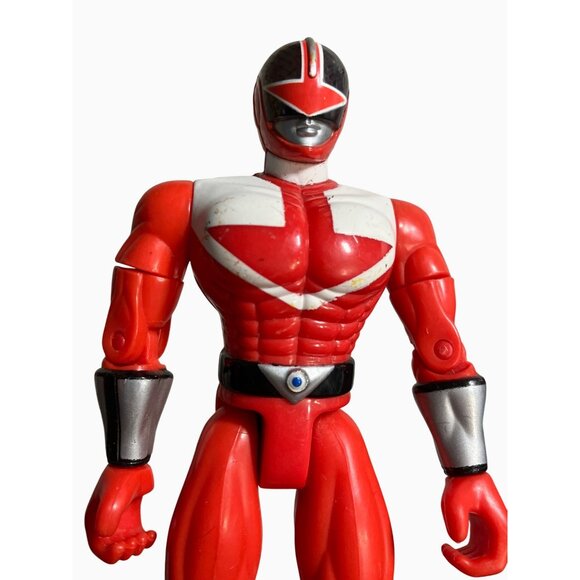 Power Rangers 6 Inch Time Force Figure Red Bandai 2000 - Picture 10 of 10